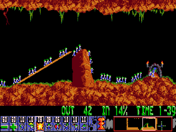 Screenshot from Lemmings