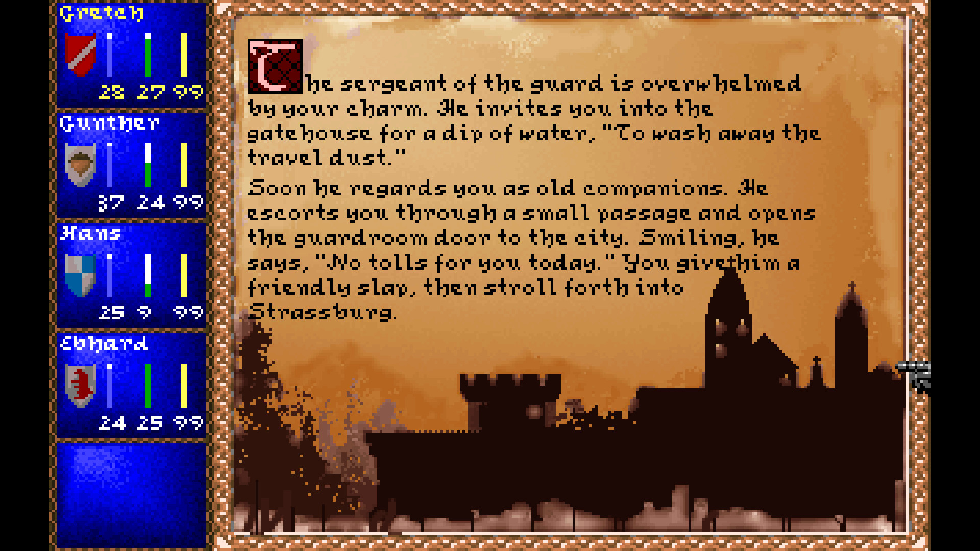 Screenshot from Darklands