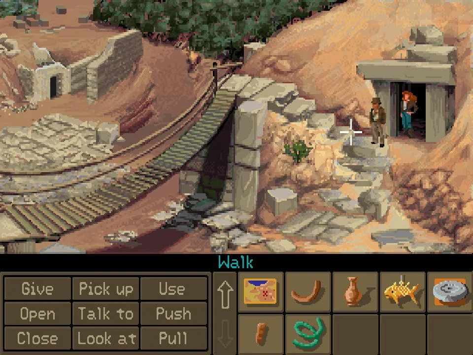 Screenshot from Indiana Jones and the Fate of Atlantis