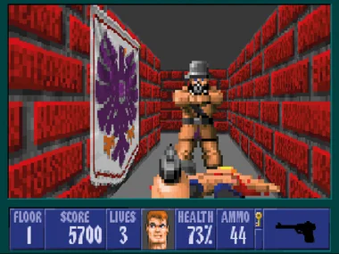 Screenshot from Wolfenstein 3D