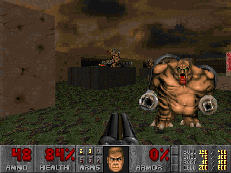 Screenshot from DOOM II: Hell on Earth