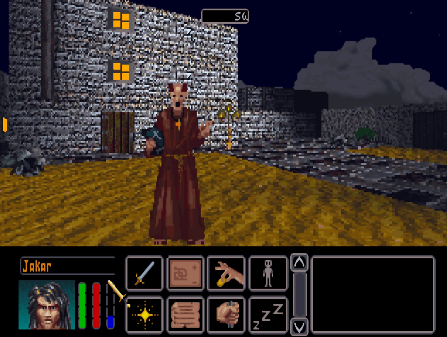 Screenshot from The Elder Scrolls II: Daggerfall